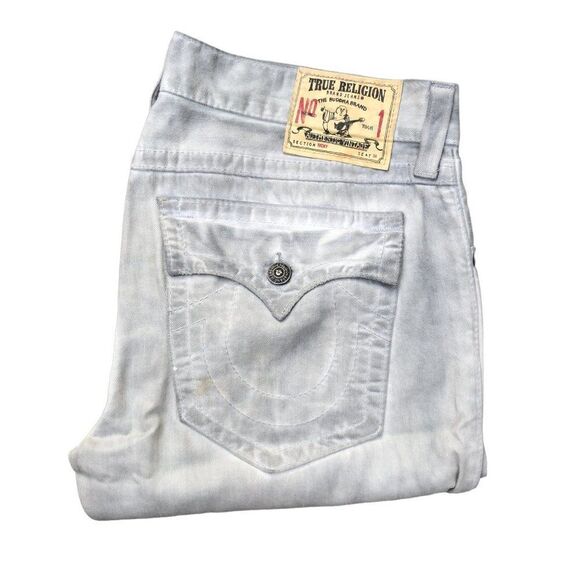 Vintage True Religion Jeans Size 36 RICKY Gray/White - Picture 1 of 12